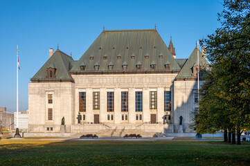 Fototapeta na wymiar Exterior of the Supreme Court of Canada building.