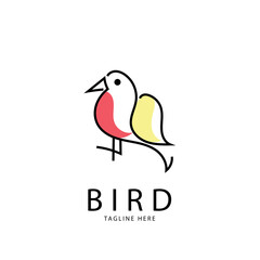 Bird Abstract Logo design vector design