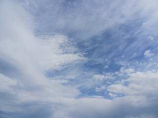 blue sky with white clouds