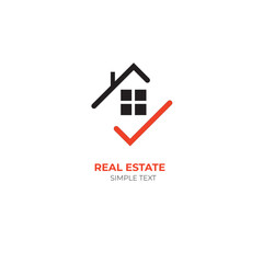 Vector illustration of a real estate company logo