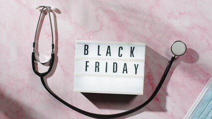 Medical black friday light sign  - Powered by Adobe