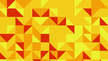 Fototapeta na wymiar yellow and orange geometric pattern, wallpaper for tile, banner, tableclothe