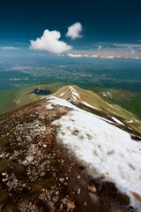 Mountain peak Ljuboten on Sar mountain in Macedonia