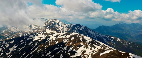 Mountain peak Ljuboten on Sar mountain in Macedonia