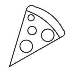 Pizza icon. Tasty food vector ilustration.
