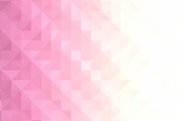 Pink color. Abstract mosaic background. Chaotically scattered shapes of different colors, pixel pattern. Colorful geometric backdrop.