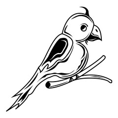 illustration of a bird, a bird drawing, bird clipart, birt artwork. bird design. bird illustration.  