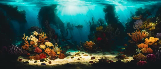 Rollo Artistic concept illustration of a underwater landscape © 4K_Heaven