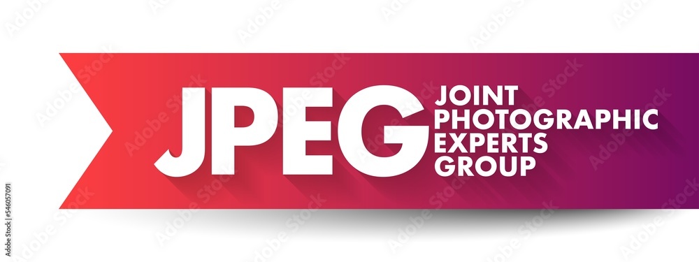 Fototapete jpeg joint photographic experts group is an group of experts that develops and maintains standards f