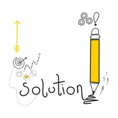 Info graphics of methodology for solutions, processes, tools and work. Economic growth. Vector illustration.