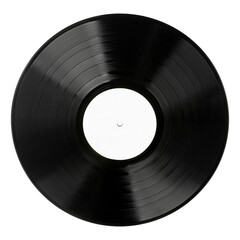 Black vinyl record close up isolated - 546064466