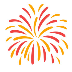 Colourful fireworks.