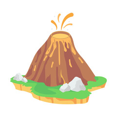 Ready to use flat illustration of palm trees 