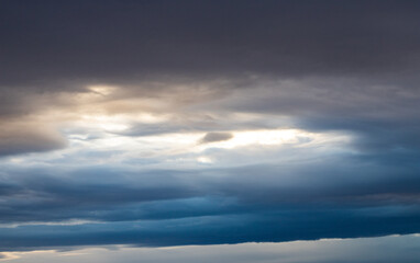Fototapeta na wymiar dark blue sky at sunset background