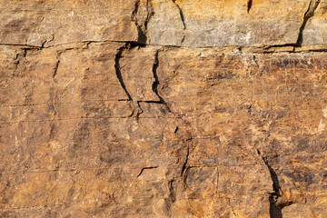 Stone texture detail, close up shot of rock surface for background and design.