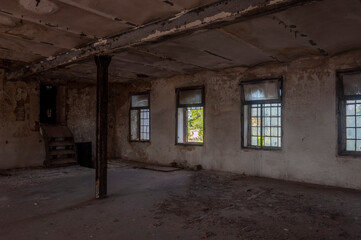 Fototapeta na wymiar Abandoned old factory in Europe