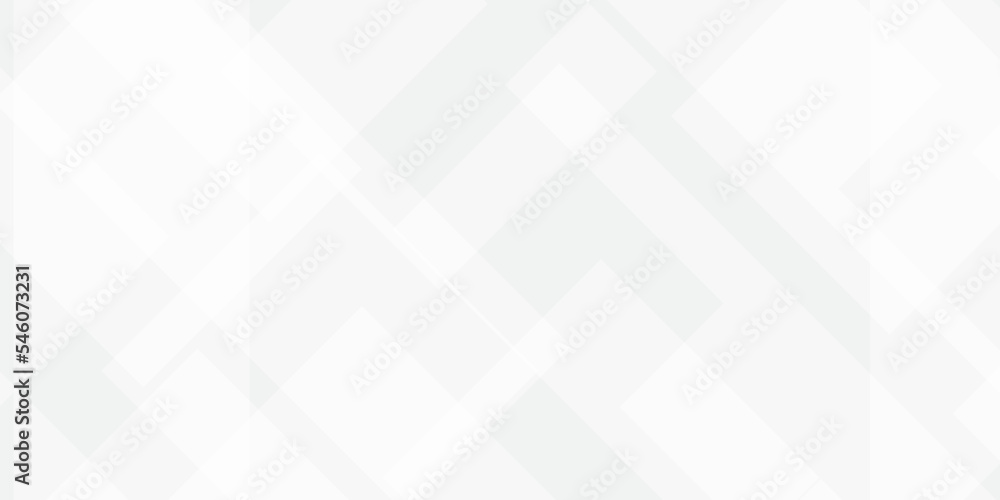 Poster abstract white and grey geometric overlapping square pattern, design of technology background with s