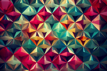 Abstract background of crystal refraction, gemstone textures