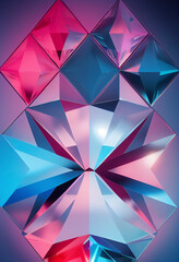 Fototapeta premium Abstract background of crystal refraction, gemstone textures