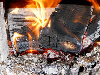 Firewood in the stove