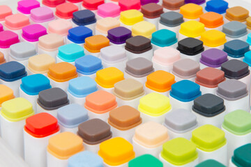 Marker pen for sketching art isolated on the white background