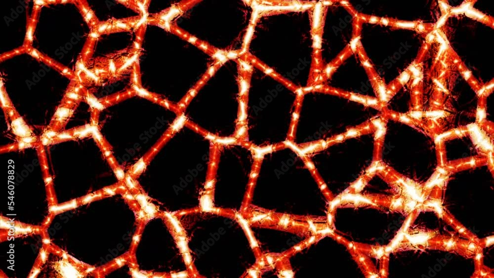 Poster abstract neural networks in motion. design. abstract biological neural networks on black background.