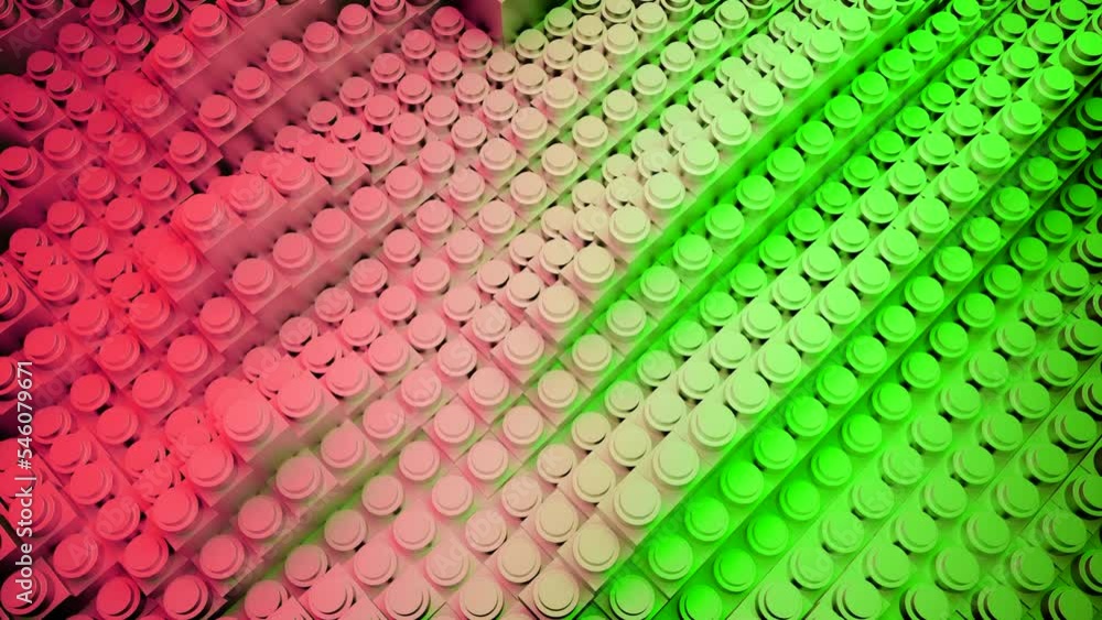 Poster abstract 3d stripes with dots move in waves. design. 3d lines with buttons move in chaotic waves. to