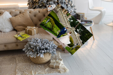 photo painting canvas as a gift for Christmas