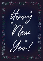 Vector Merry Christmas and New Year Card Collection with Magical Bokeh Lights Sparkle Confetti. Shiny Glitter Christmas Party Print Collection. Winter Sparkle Snowfall Design for Holiday's Poster.