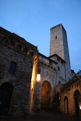 Night in San Gimignano, Tuscany Italy