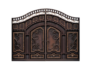 Modern forged decorative gates.