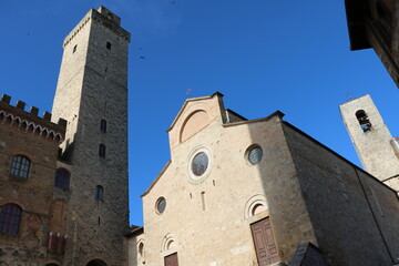 Church Collegiata Santa Maria Assunta in San Gimignano, Tuscany Italy