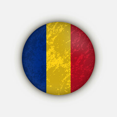 Fototapeta premium Country Romania. Romania flag. Vector illustration.