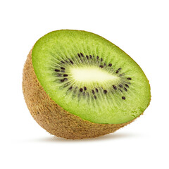 Kiwi isolated on white background with clipping path