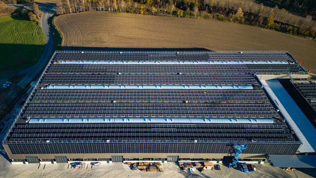 Photovoltaikanlagen auf einem Dach