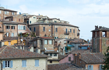 Fototapeta na wymiar Centro storico di Perugia, scorcio urbano