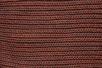 Closeup view of knitted fabric texture as background