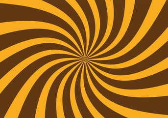 Orange and brown sunburst background with lines