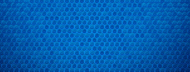 Abstract background with maze pattern and hexagons in blue colors