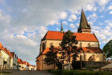 Fototapeta na wymiar Sights of the old town of Bardejov in Slovakia.