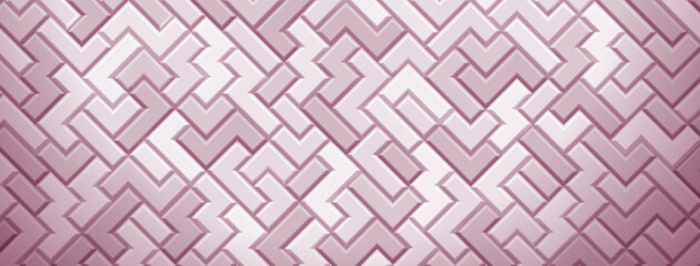 Abstract background made of tetris blocks in light pink colors