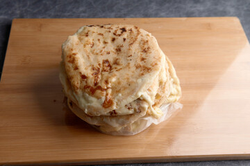 Stack of pupusas salvadora central american typical dish photo