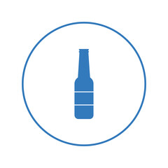 Alcohol beer glass bottle icon | Circle version icon |