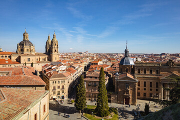 Fototapeta na wymiar Panoramic view of the city of Salamanca