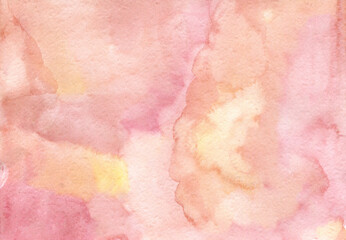 Obraz premium Soft Pink hand-drawn watercolor background Hight quality