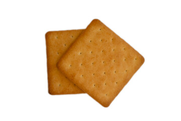Salty cookies isolated on white background