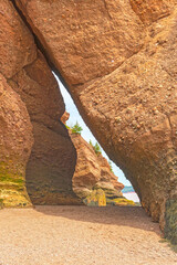 Narrow Passageway Amongst the Coastal Rocks