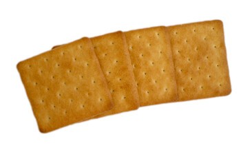 Salty cookies isolated on white background