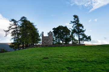 Fototapeta na wymiar Knock Castle In Scotland