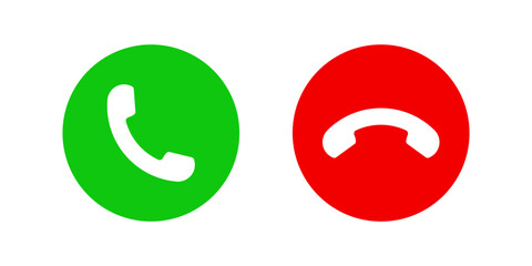 Phone call icon accept and decline